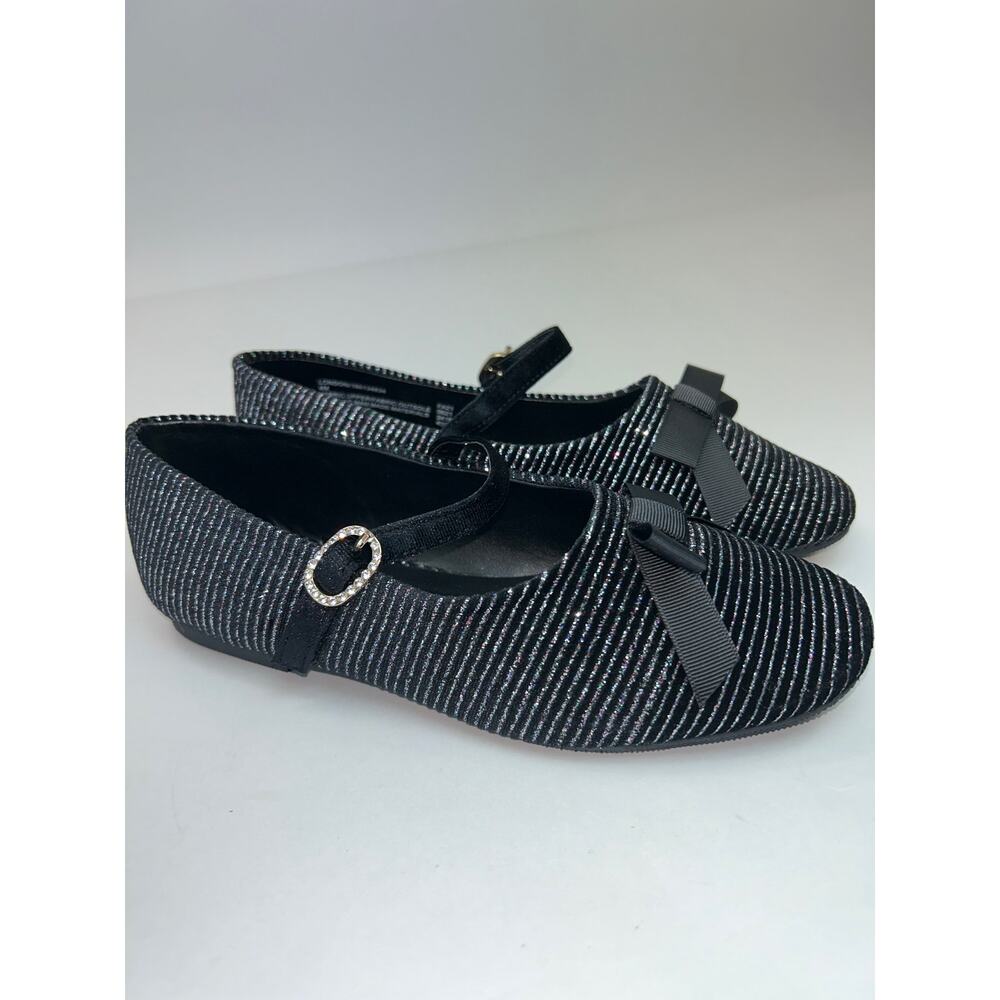 I.N.C. Girls London‎ Black and Silver Flats Size 4 M